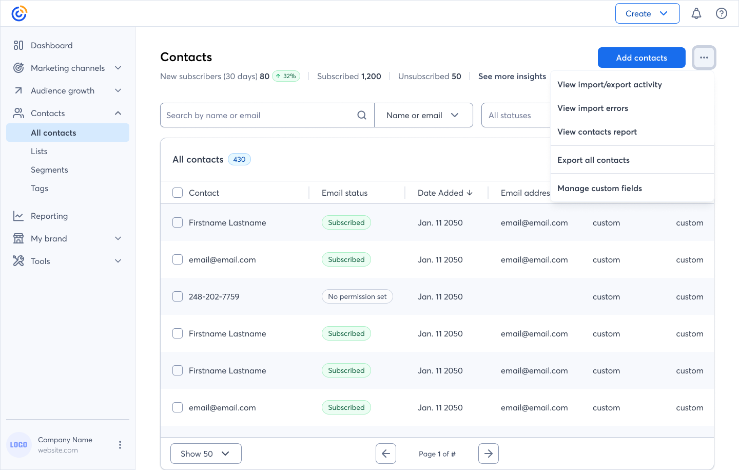 screenshot of my designs