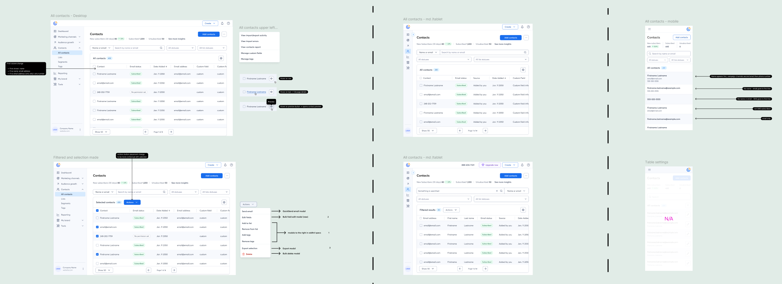 screenshot of my designs